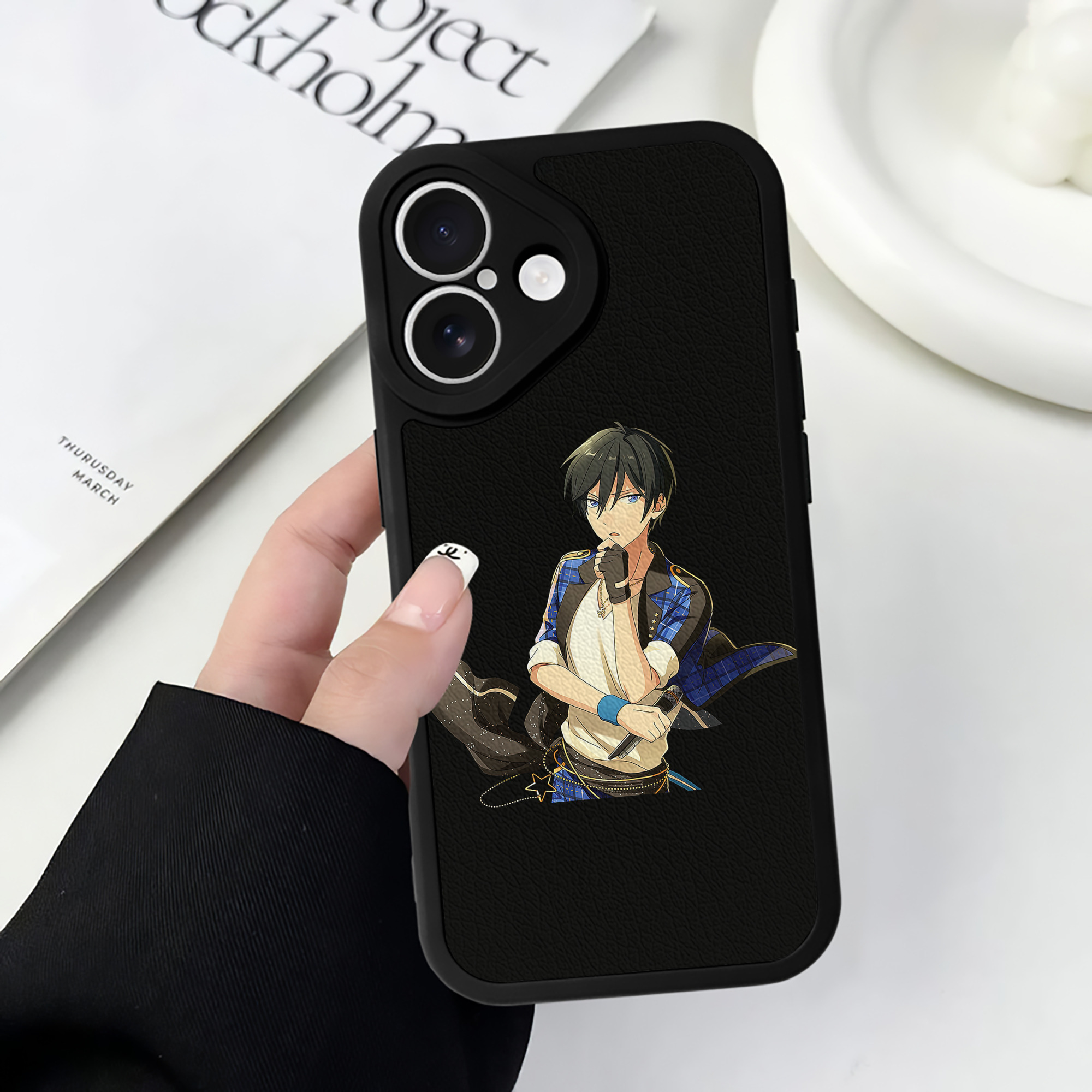 （画像用） あんさんぶるスターズ! Ensemble Stars 【iPhone 16シリーズ対応】シリコンスマホケース（レザー調） 材質：シリコン